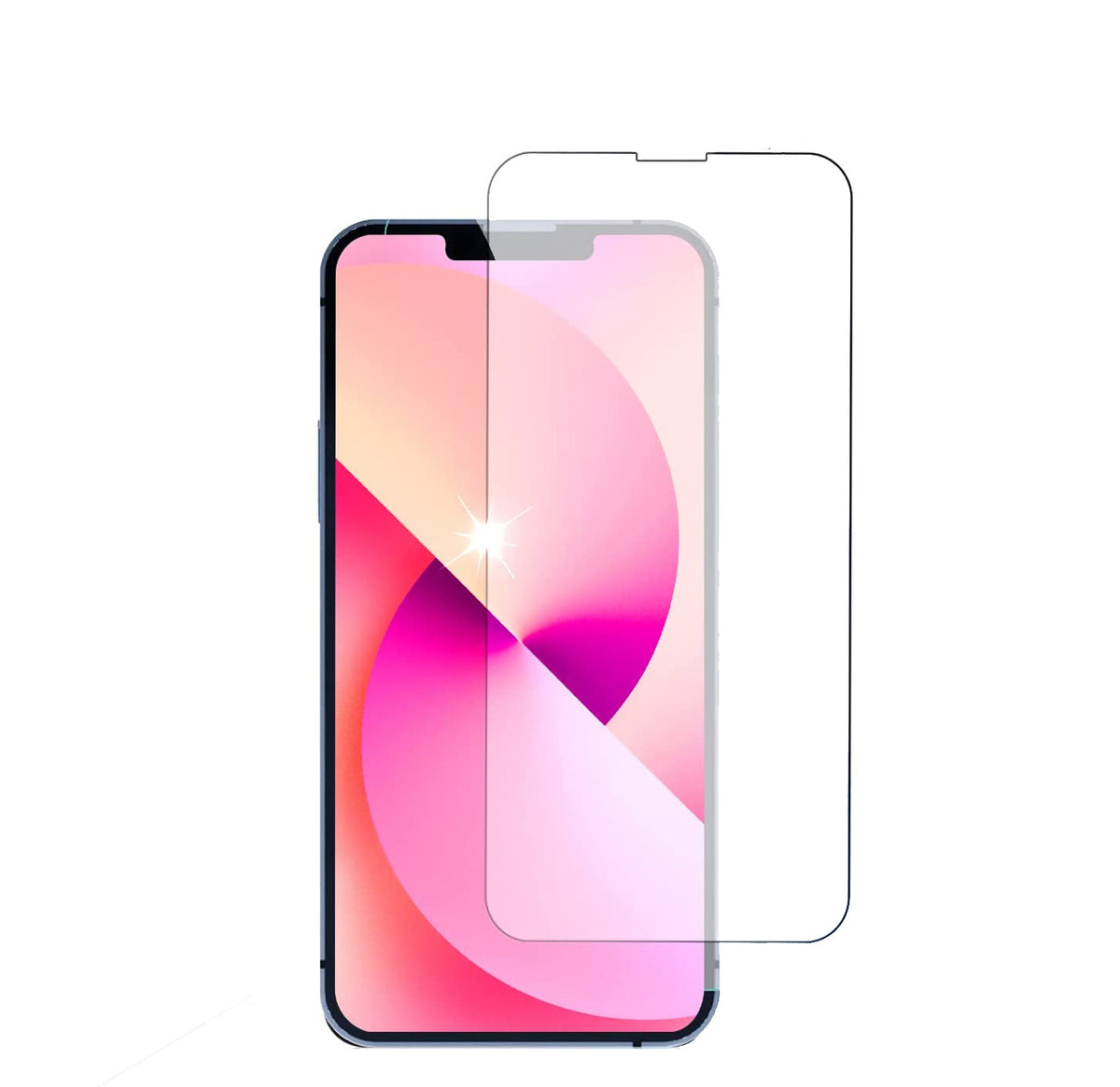 2 x Schutzglas 9H für iPhone