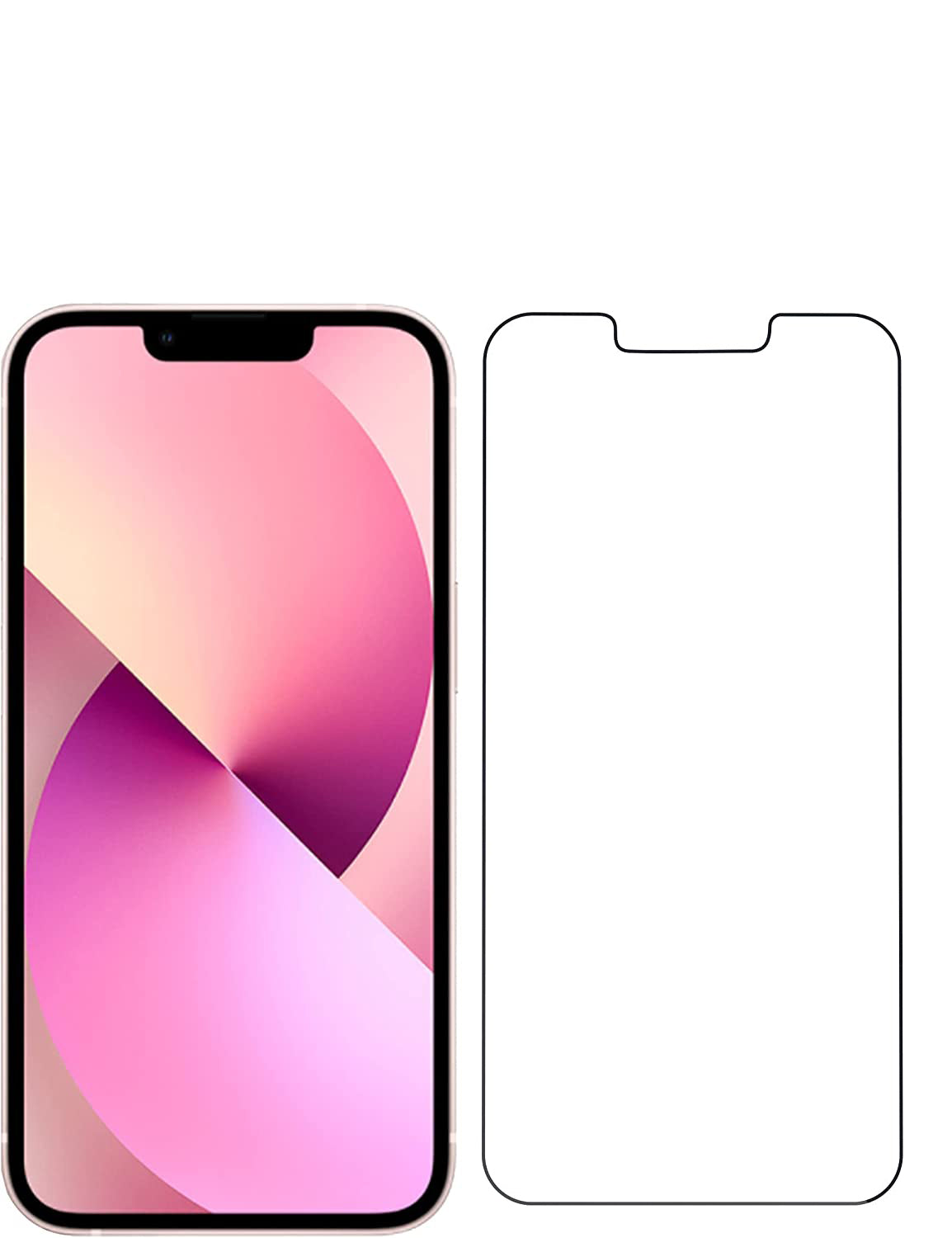 2 x Schutzglas 9H für iPhone