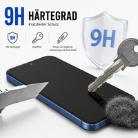 2 x Privacy Schutzglas 9H für iPhone