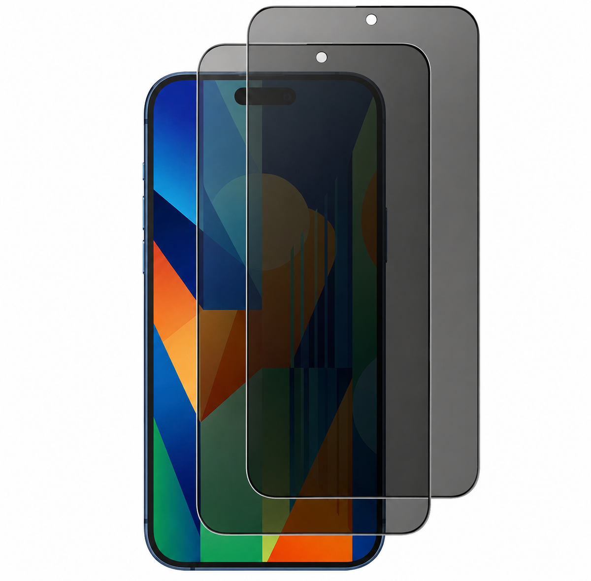 2 x Privacy Schutzglas 9H für iPhone