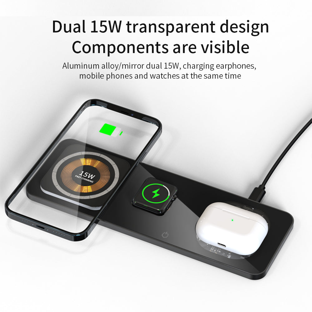 4 in 1 kabellose Ladestation für iPhone, AirPods und Apple Watch