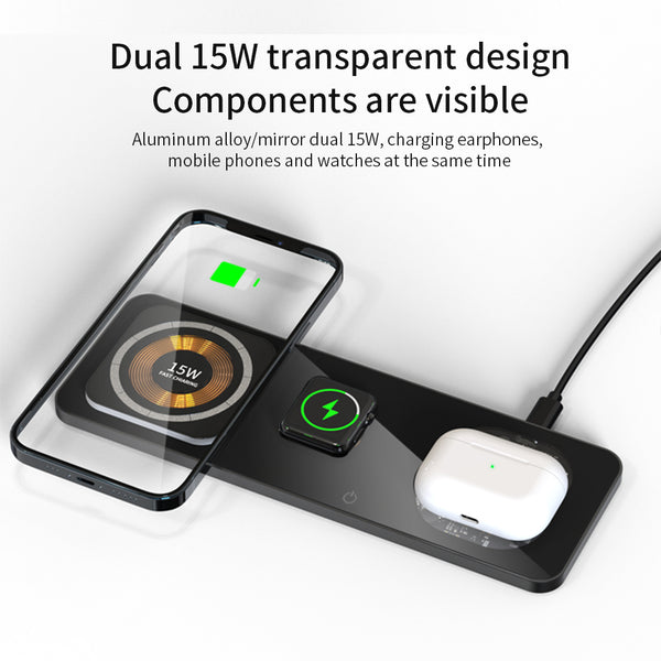 4 in 1 kabellose Ladestation für iPhone, AirPods und Apple Watch
