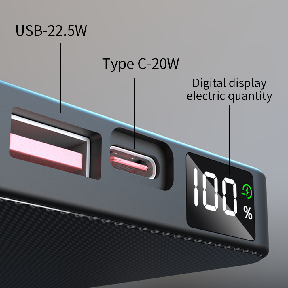 Powerbank wireless Power Delivery & Quick Charge [10.000 mAh]