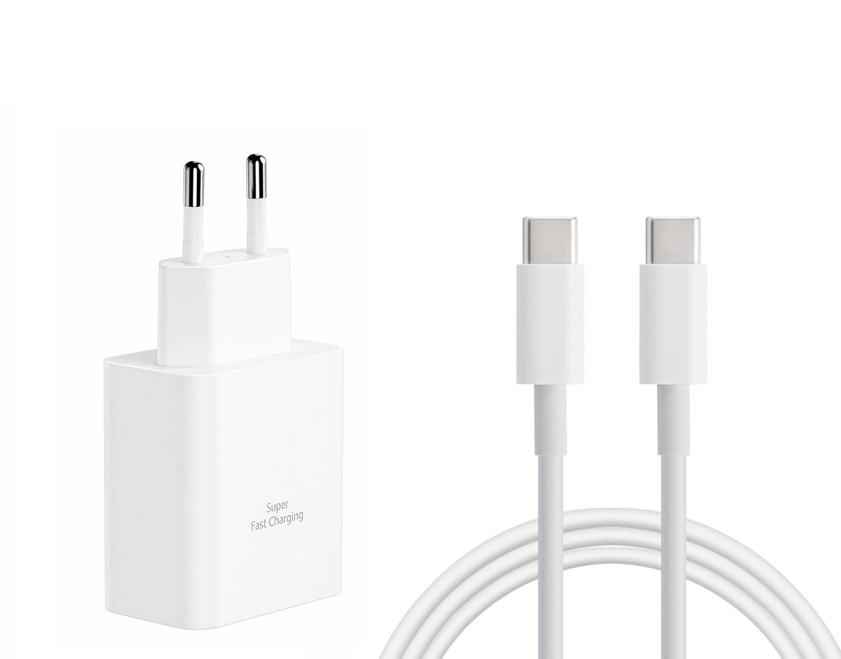 Schnellladeset 45W USB-C (1 Meter) Weiß