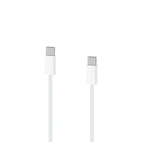 Ladekabel USB-C auf USB- C, Weiß, 1 Meter - Gewebt-
