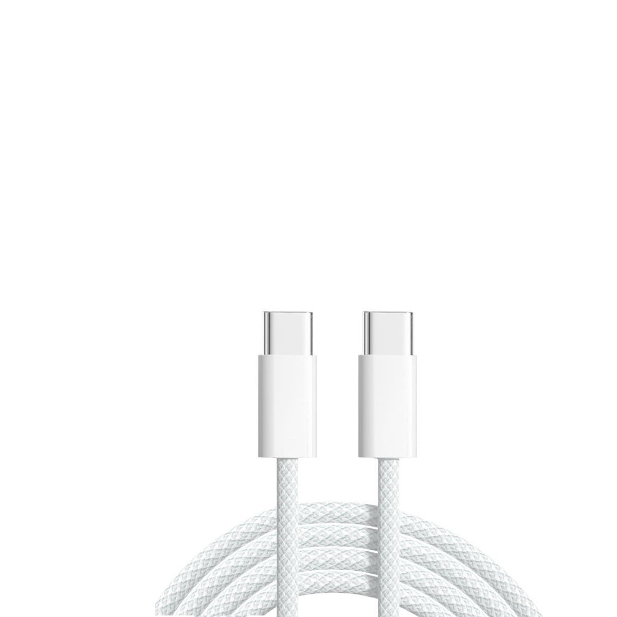 Ladeset [USB-C auf USB-C],25w Adapter Weiß, 1 Meter -Gewebt-