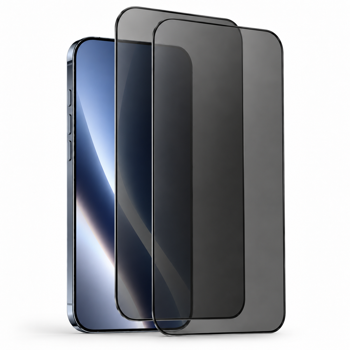2 x Privacy Schutzglas 9H für iPhone