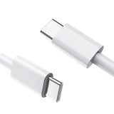Schnellladeset USB-C auf USB-C passt für Galaxy S8 S9 S10 S20 S21 S22 S23 Ultra Plus [Weiß]
