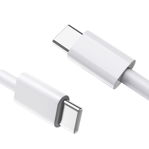Ladekabel USB-C auf USB-C passt für Galaxy S8 S9 S10 S20 S21 S22 S23 Ultra Plus [Weiß]