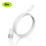 2 Meter Ladekabel USB-A passt für iPhone 14 / 13 / 12 / 11 / Pro / Max / Mini / XS / XR / SE 2020